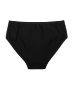 Black Cotton Brief Panty - Arvia - Image 3