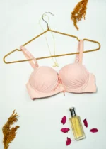 Cream Women's Demi Cup Microfibre Bra with Adjustable Straps - Image 6